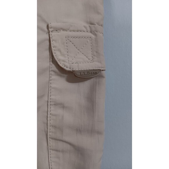 L.L. Bean Large Regular Tan Supplex Utility Work Casual Outdoor Stretch Pants - Picture 5 of 6
